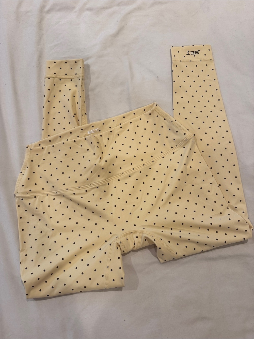 SET Active Homegrown Yellow Polka Dot Leggings